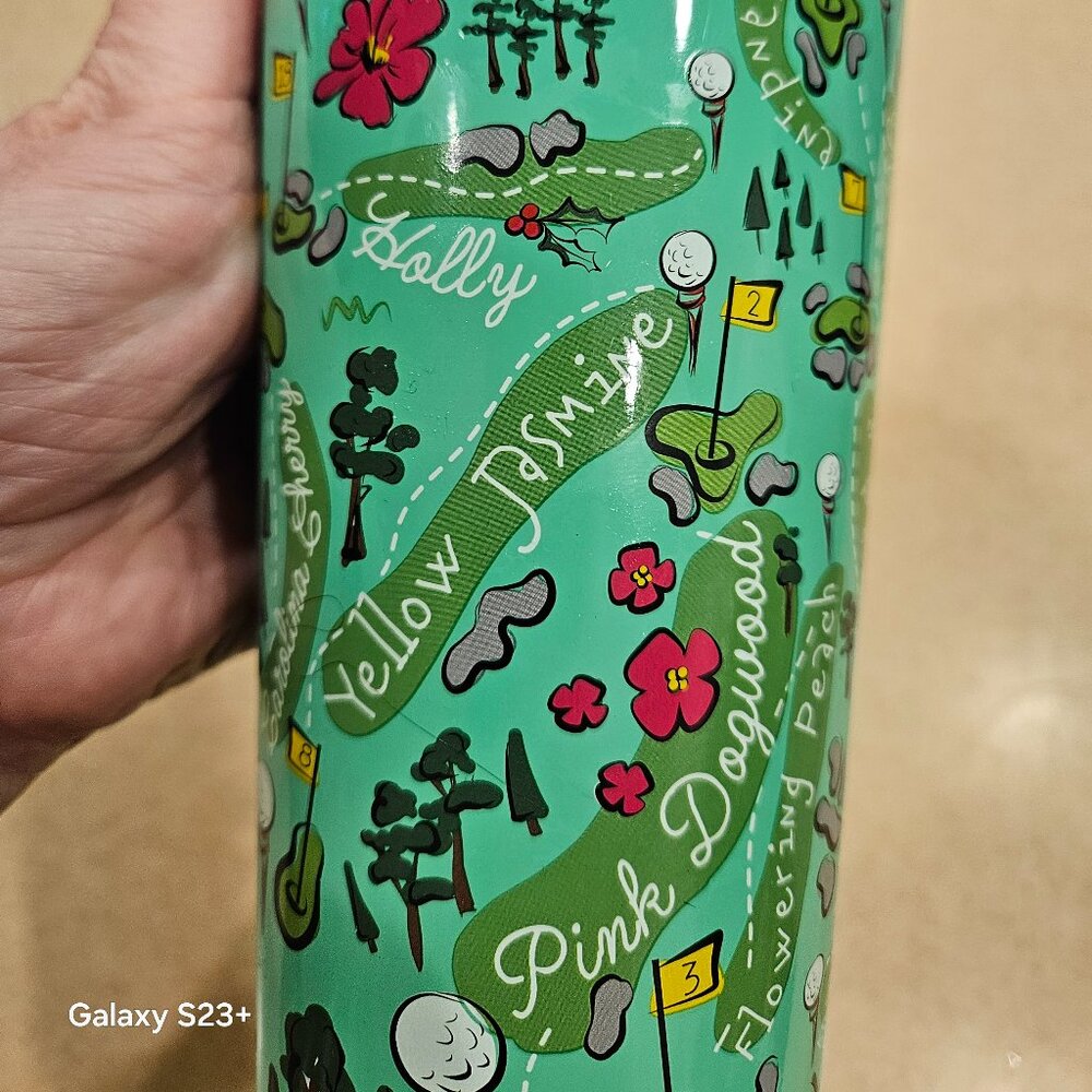 RARE MASTERS AUGUSTA NATIONAL 2019 COLLECTIBLE CORKCICLE HOLES TUMBLER WOODS - Picture 12 of 16